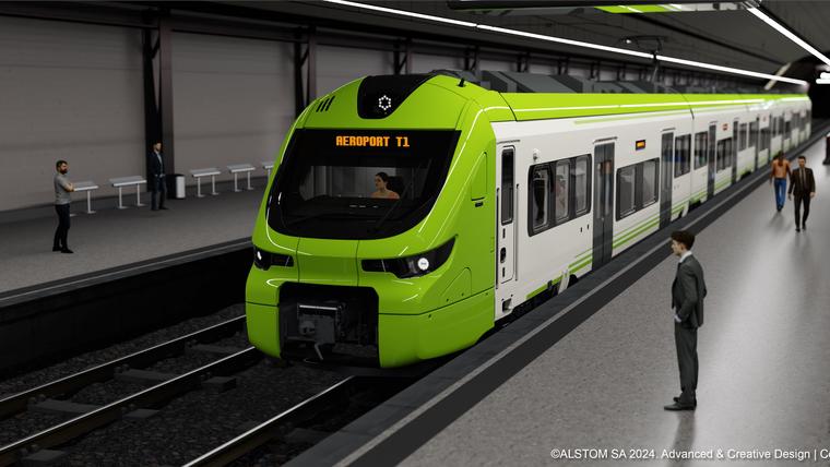 Coradia regional trains for the connection to Barcelona airport